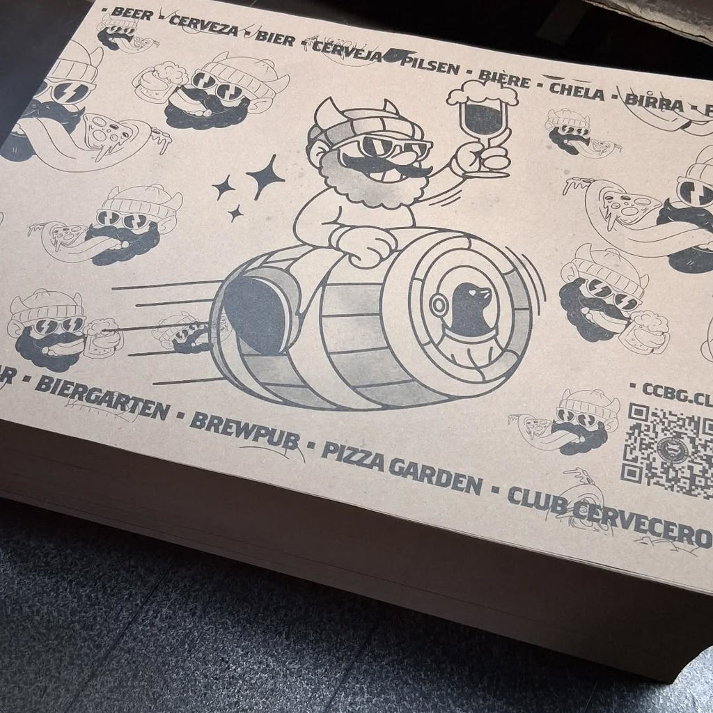 4000 unidades de individuales kraft