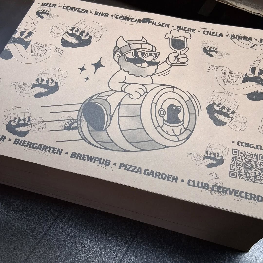 4000 unidades de individuales kraft