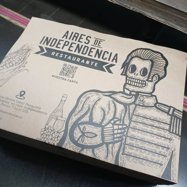 2000 unidades de individuales kraft