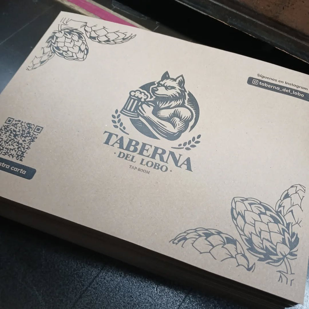 4000 unidades de individuales kraft