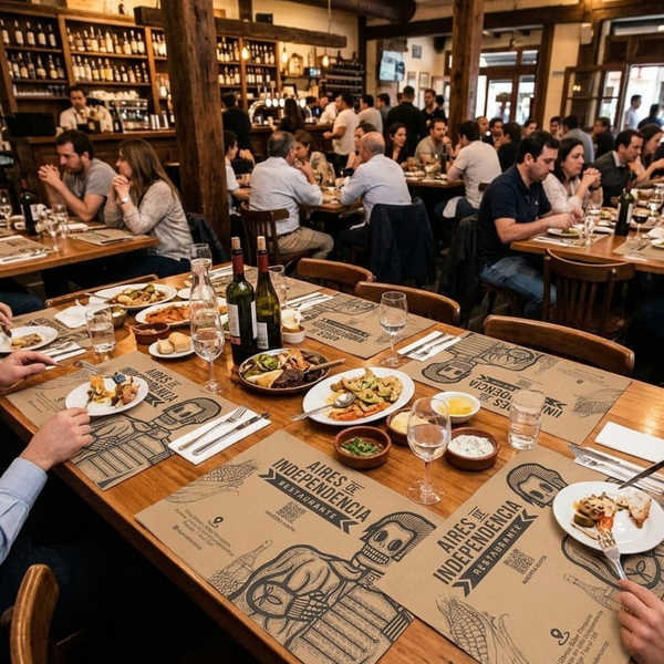 10000 unidades de individuales kraft